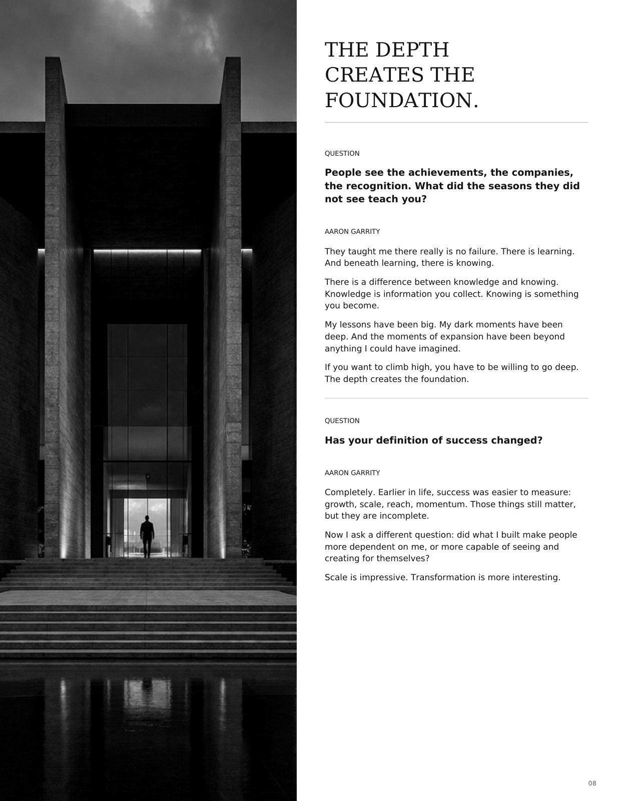 Inside Authors: The Architecture of Becoming, designed page 9 of 11
