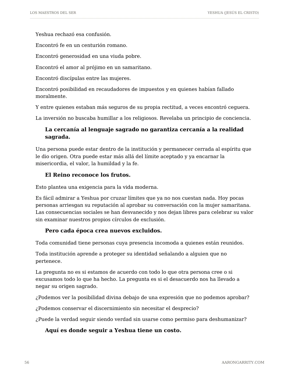 Yeshua, edición española, página 58
