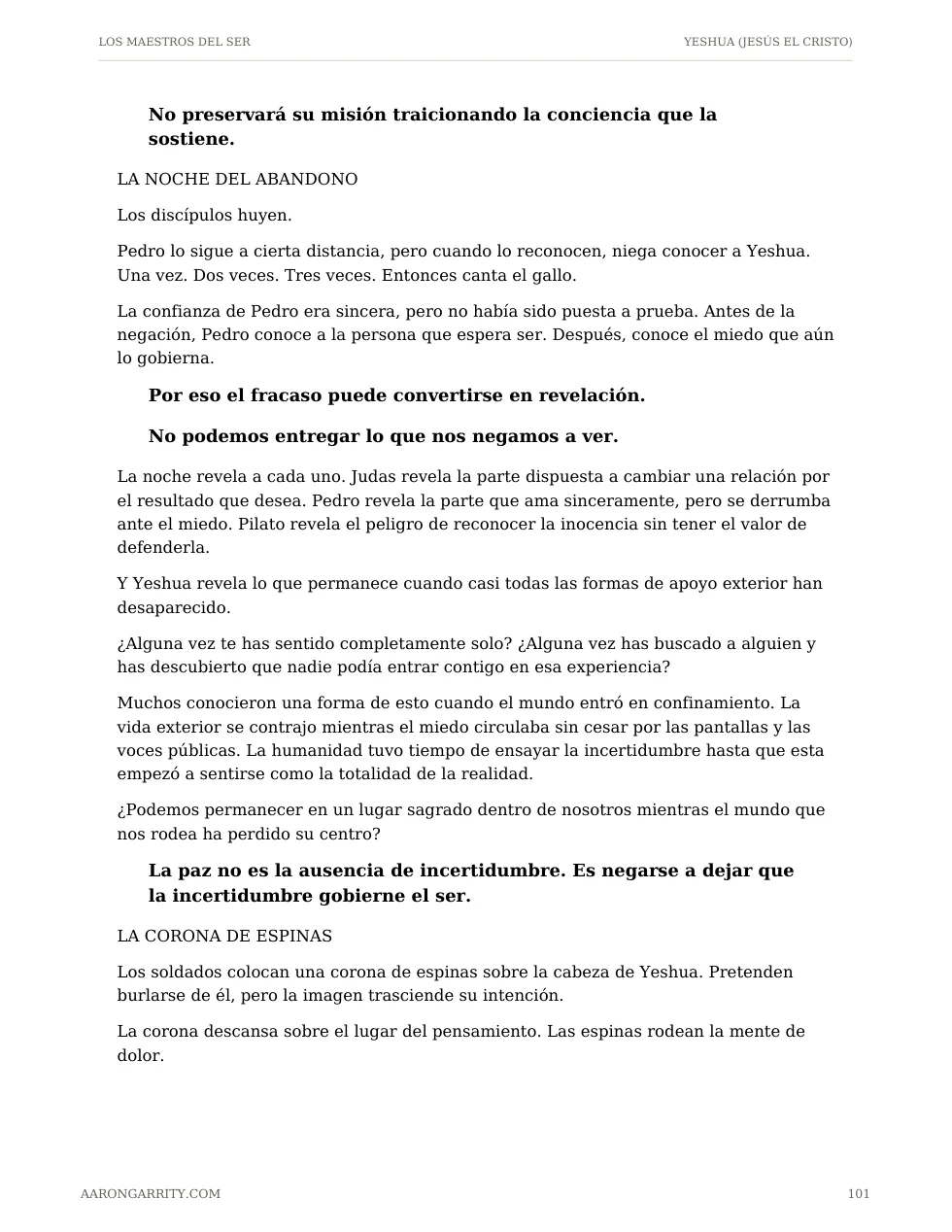 Yeshua, edición española, página 103