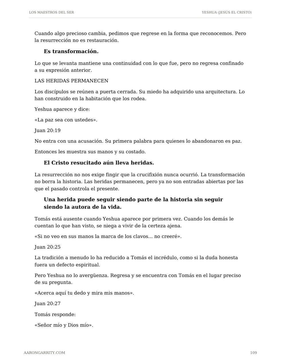Yeshua, edición española, página 111