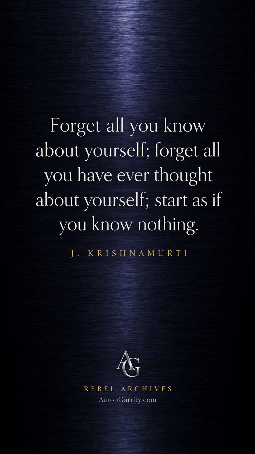 Jiddu Krishnamurti quote