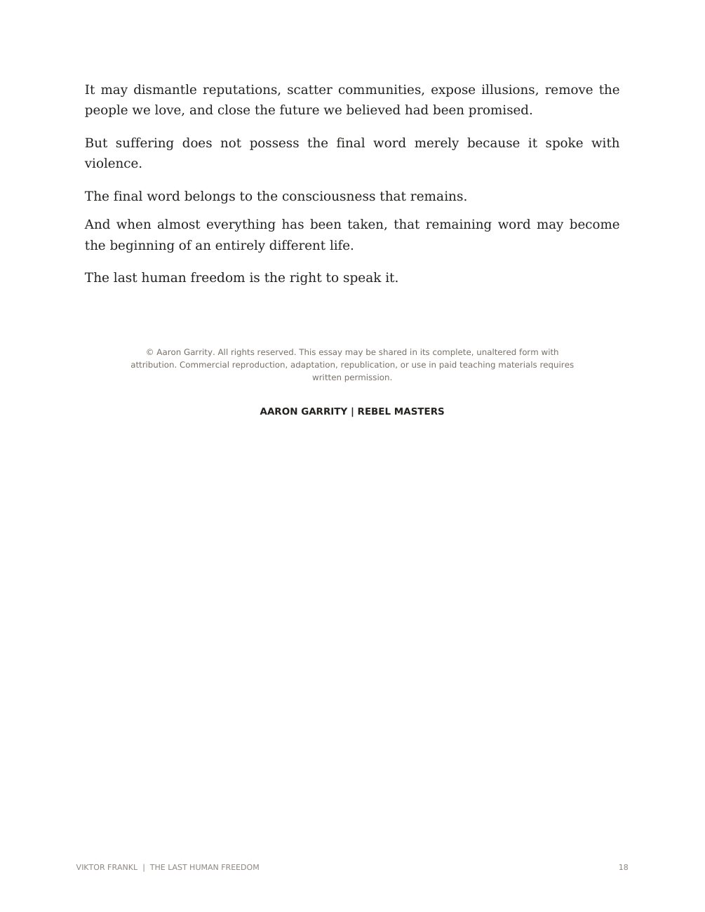 Viktor Frankl designed edition, page 19