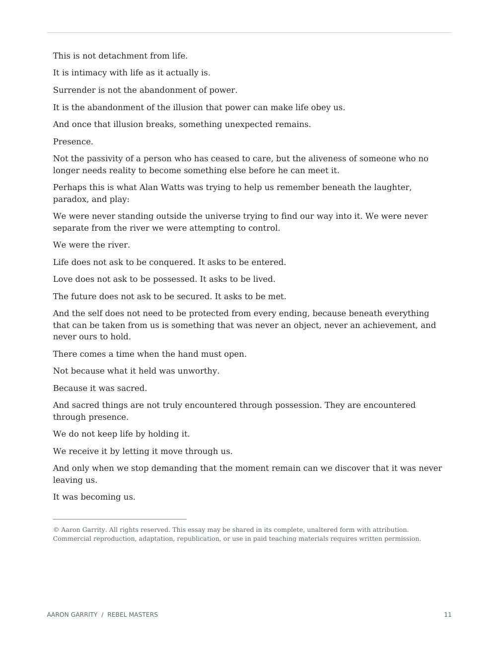 Alan Watts designed edition, page 12