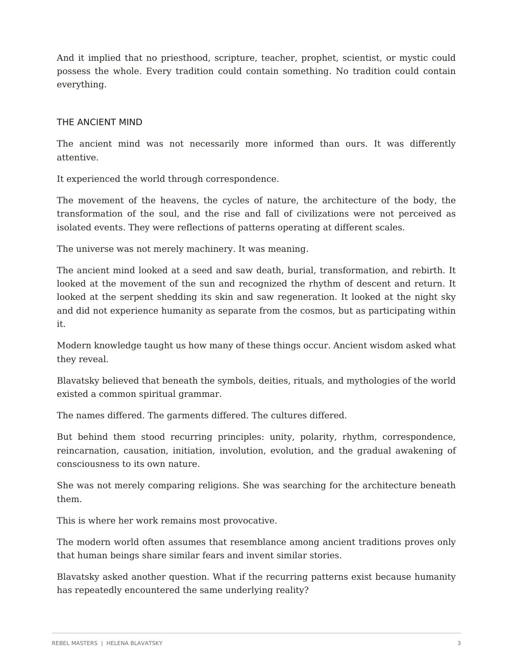 Helena Blavatsky designed edition, page 4