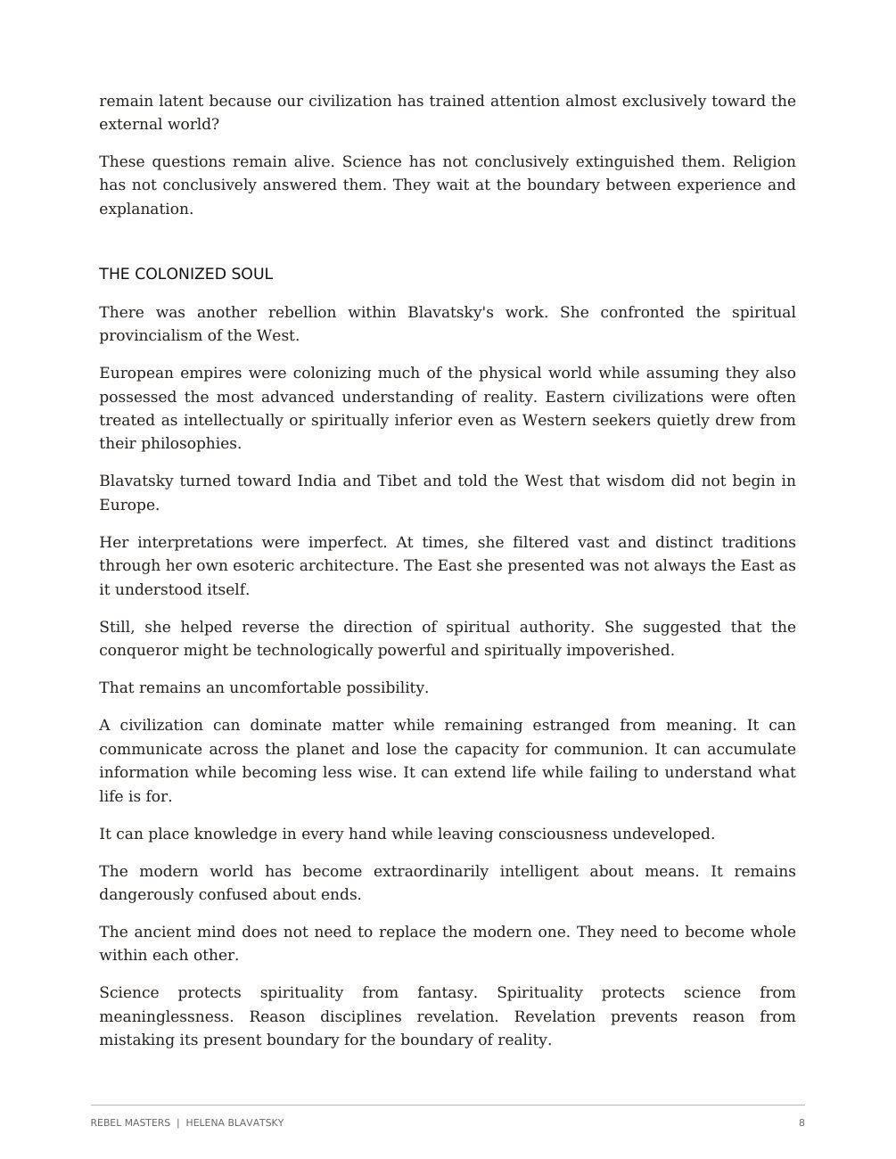Helena Blavatsky designed edition, page 9