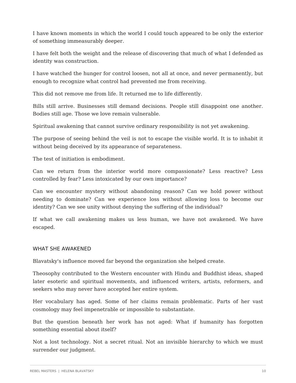 Helena Blavatsky designed edition, page 11